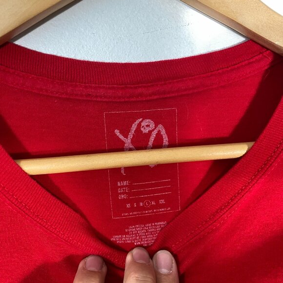 The Weeknd XO Starboy "Chapter IV" Long Sleeve T-shirt Red men's size Large - Picture 4 of 6